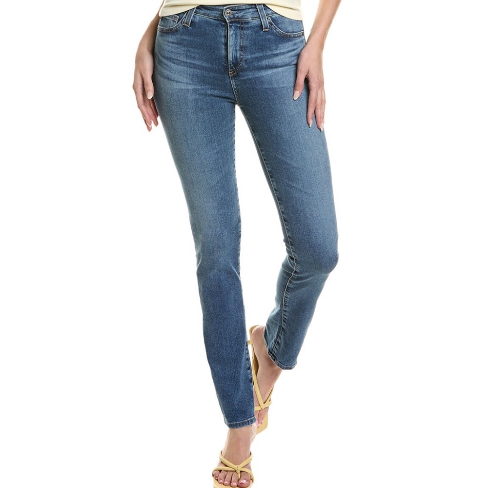 AG Jeans Mari Extended Bluebell High-Rise Slim Straight - 24